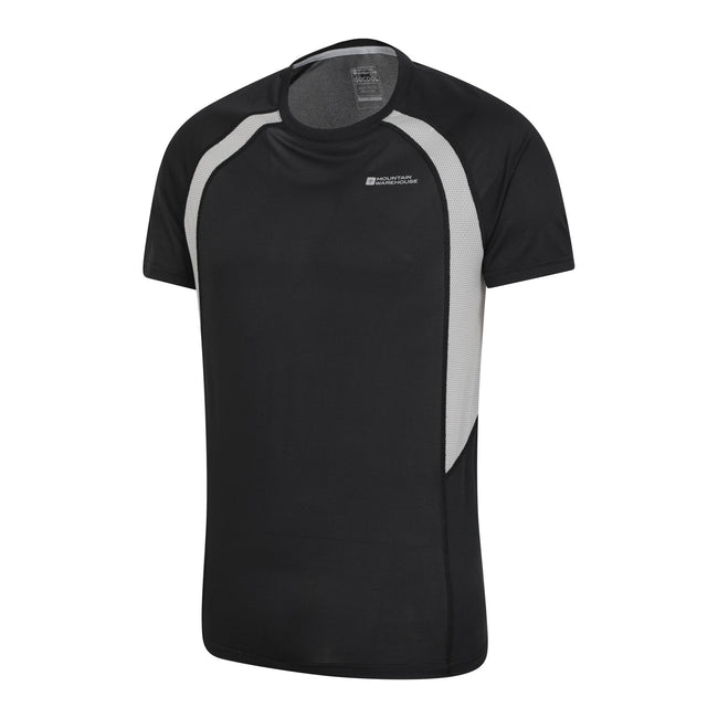 Black - Side - Mountain Warehouse Mens Bryers IsoCool T-Shirt
