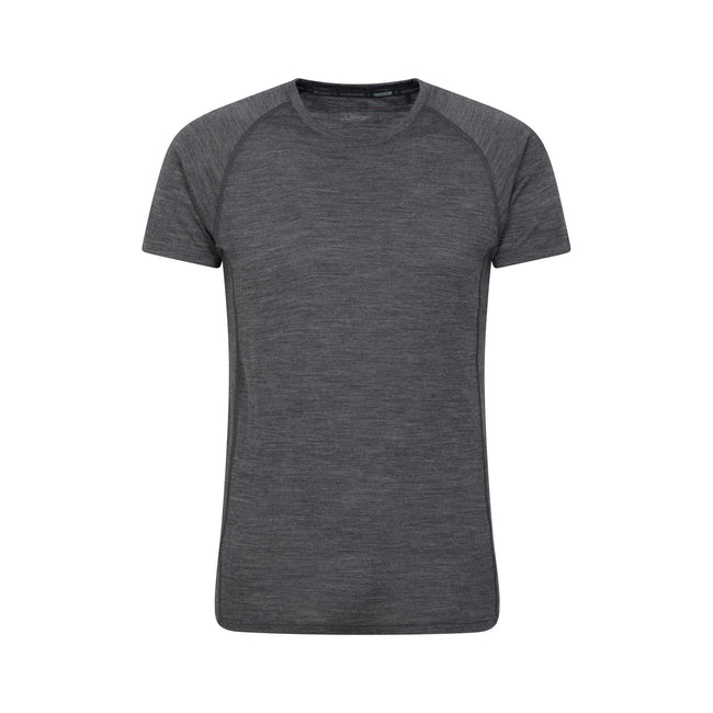 Gray - Front - Mountain Warehouse Mens Summit II Base Layer Top