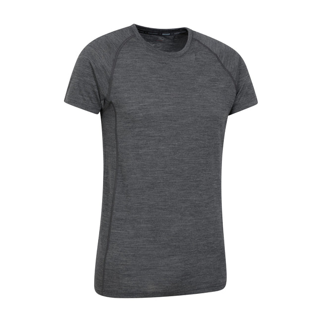 Gray - Back - Mountain Warehouse Mens Summit II Base Layer Top