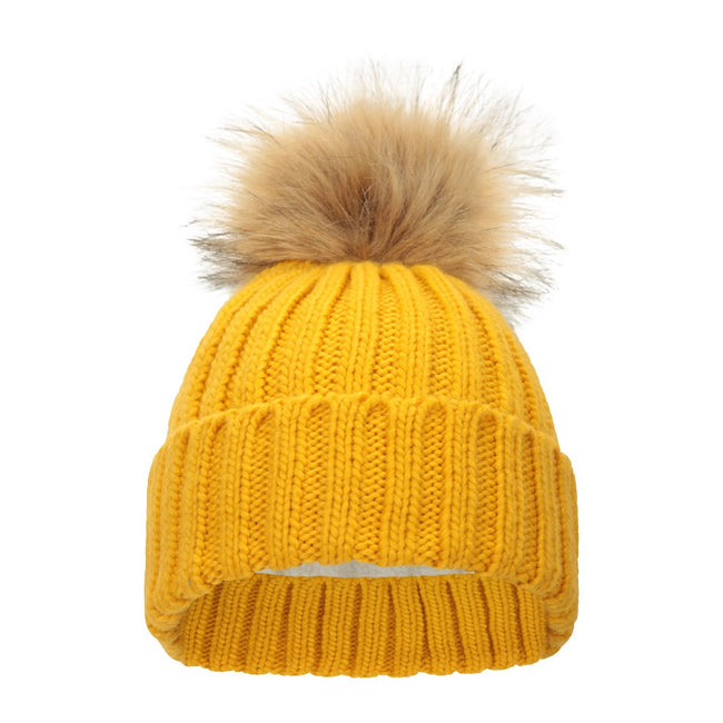 Yellow - Front - Mountain Warehouse Womens-Ladies Geneva Borg Lined Beanie