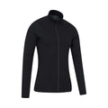 Black - Back - Mountain Warehouse Mens Merino Wool Full Zip Base Layer Top
