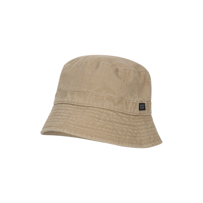 Beige - Back - Mountain Warehouse Mens Washed Bucket Hat