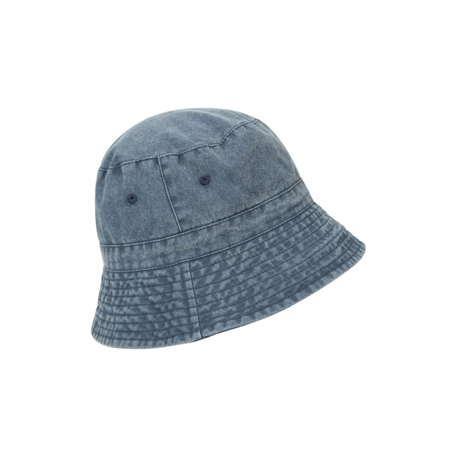 Navy - Back - Mountain Warehouse Mens Washed Bucket Hat