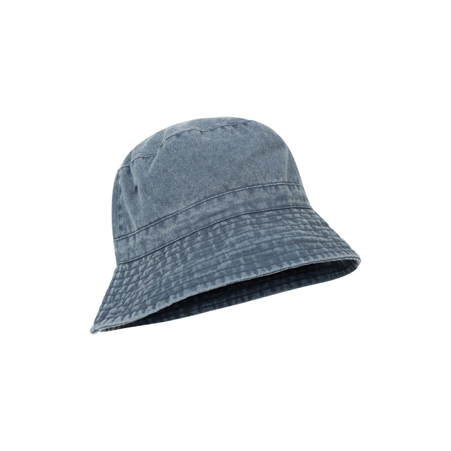 Navy - Side - Mountain Warehouse Mens Washed Bucket Hat