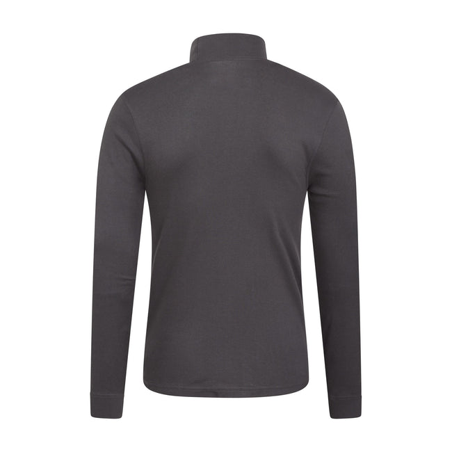 Gray - Back - Mountain Warehouse Mens Meribel Turtle Neck Base Layer Top