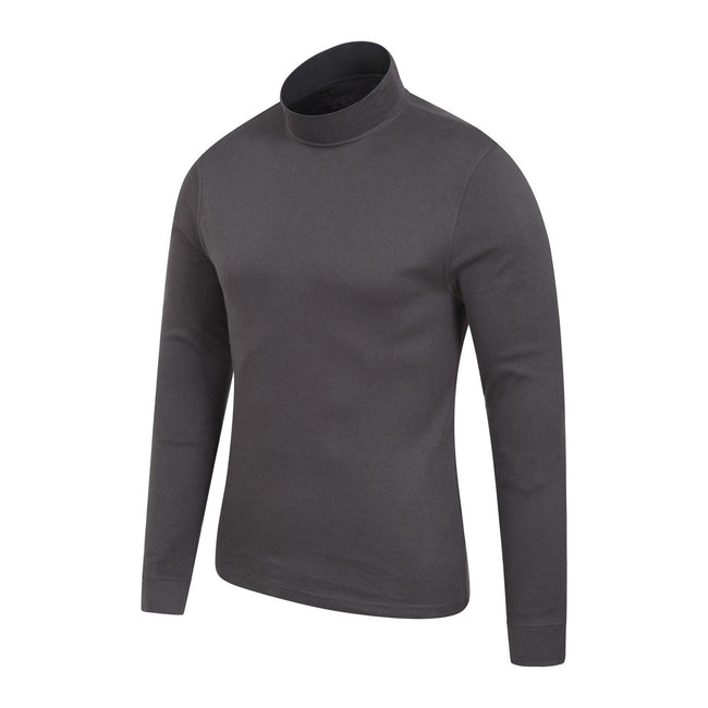 Gray - Lifestyle - Mountain Warehouse Mens Meribel Turtle Neck Base Layer Top