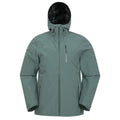 Green - Front - Mountain Warehouse Mens Bachill Three Layer Waterproof Jacket