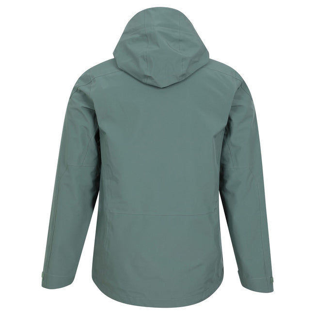 Green - Back - Mountain Warehouse Mens Bachill Three Layer Waterproof Jacket