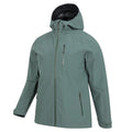 Green - Lifestyle - Mountain Warehouse Mens Bachill Three Layer Waterproof Jacket