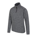 Gray - Back - Mountain Warehouse Mens Idris Half Zip Fleece