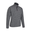 Gray - Side - Mountain Warehouse Mens Idris Half Zip Fleece