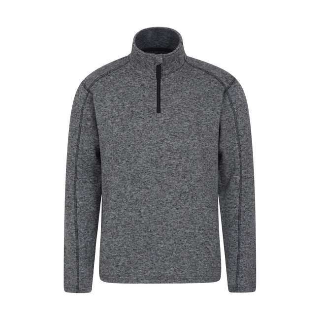 Gray - Front - Mountain Warehouse Mens Idris Half Zip Fleece