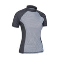 Black - Side - Mountain Warehouse Womens-Ladies Patterned Rash Guard