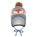 Gray-Blue-Orange - Front - Mountain Warehouse Childrens-Kids Fox Trapper Hat