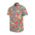 Orange - Side - Mountain Warehouse Mens Tropical Slim Shirt