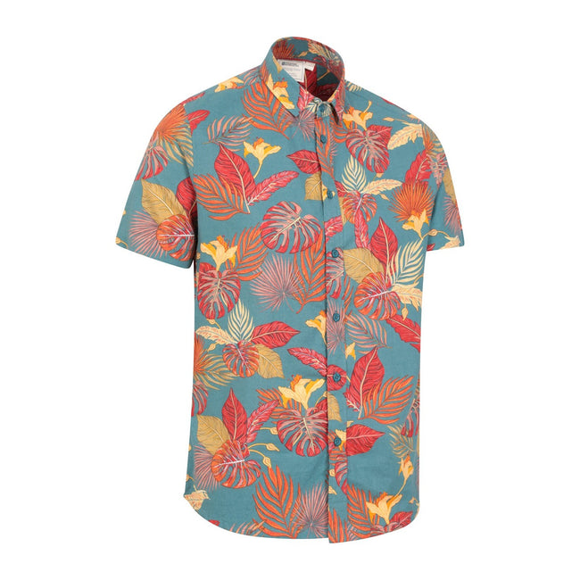 Orange - Lifestyle - Mountain Warehouse Mens Tropical Slim Shirt