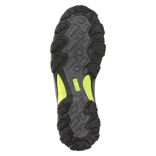 Green - Pack Shot - Mountain Warehouse Childrens-Kids Softshell Walking Shoes