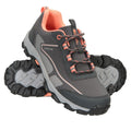 Gray - Close up - Mountain Warehouse Childrens-Kids Softshell Walking Shoes