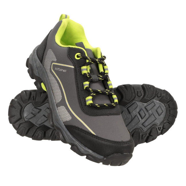Green - Lifestyle - Mountain Warehouse Childrens-Kids Softshell Walking Shoes