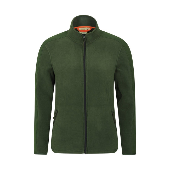 Green - Front - Mountain Warehouse Mens Relic Recycled Fleece Jacket