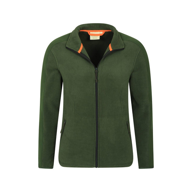 Green - Pack Shot - Mountain Warehouse Mens Relic Recycled Fleece Jacket