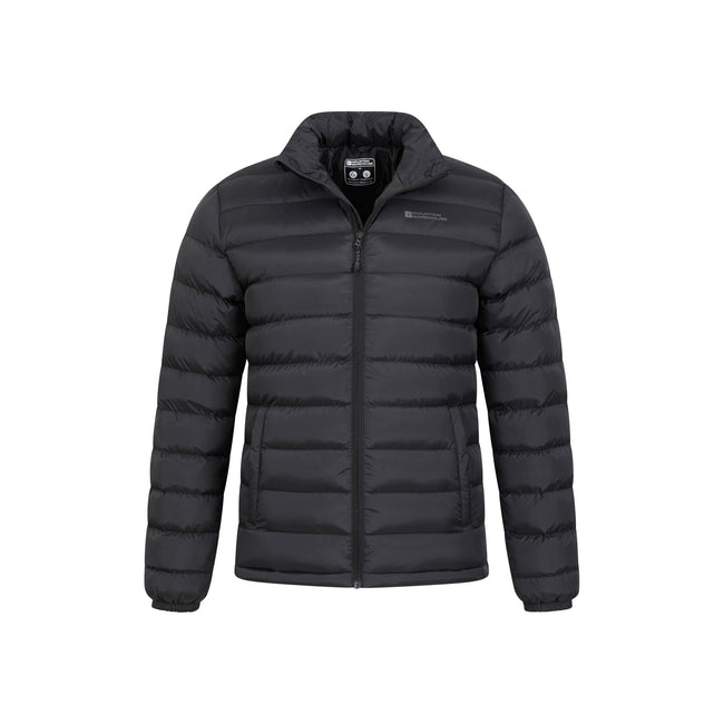 Black - Pack Shot - Mountain Warehouse Mens Vista Padded Jacket