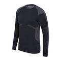 Black - Back - Mountain Warehouse Mens Freestyle Seamless Round Neck Base Layer Top