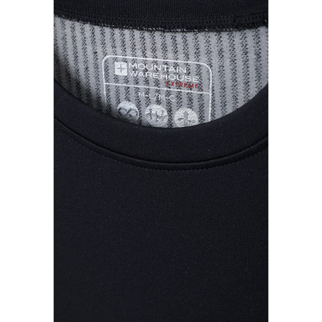 Black - Lifestyle - Mountain Warehouse Mens Freestyle Seamless Round Neck Base Layer Top