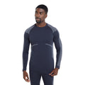 Black - Pack Shot - Mountain Warehouse Mens Freestyle Seamless Round Neck Base Layer Top