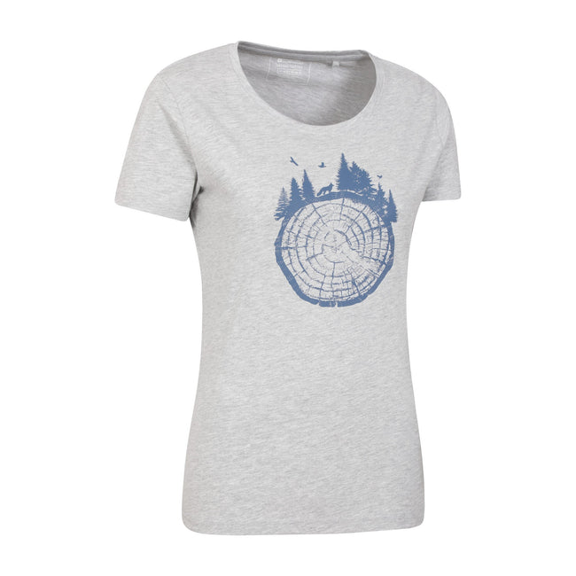Gray - Side - Mountain Warehouse Womens-Ladies Tree Ring T-Shirt