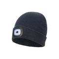 Navy - Side - Mountain Warehouse Childrens-Kids Highlands Torch Beanie