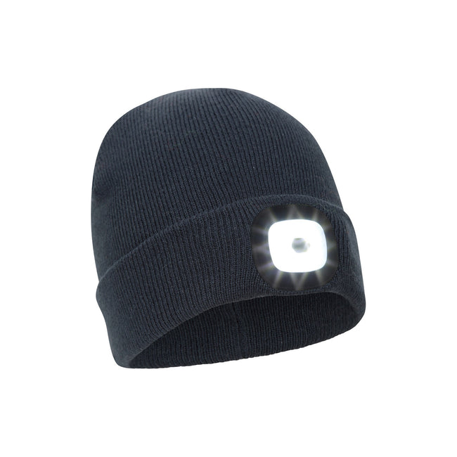 Navy - Front - Mountain Warehouse Childrens-Kids Highlands Torch Beanie