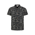 Black-Cream - Front - Mountain Warehouse Mens Beach Short-Sleeved Shirt