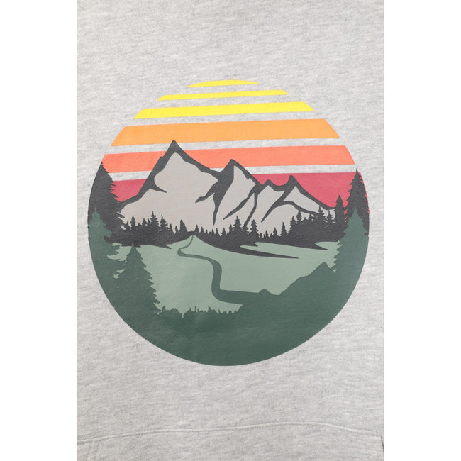 Gray - Pack Shot - Mountain Warehouse Mens Sunset Hoodie