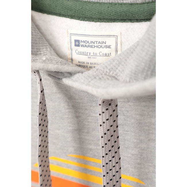 Gray - Close up - Mountain Warehouse Mens Sunset Hoodie