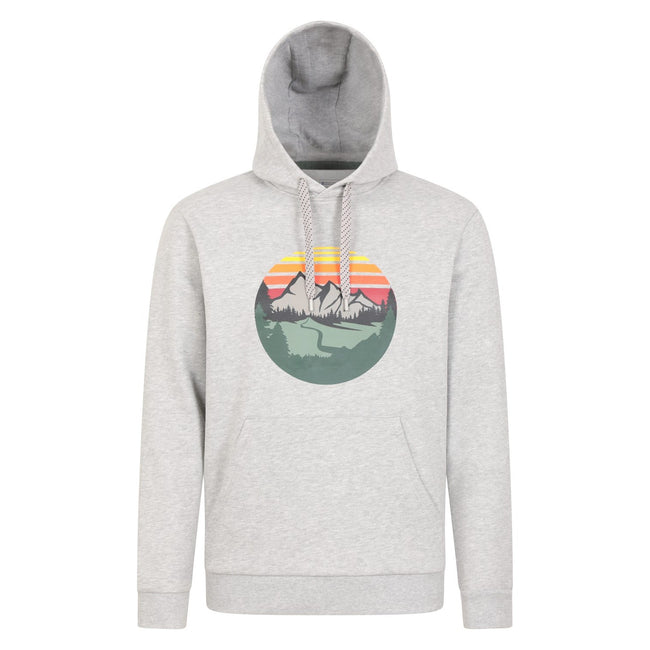 Gray - Front - Mountain Warehouse Mens Sunset Hoodie
