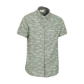 Green - Side - Mountain Warehouse Mens Fish Easy-Care Shirt