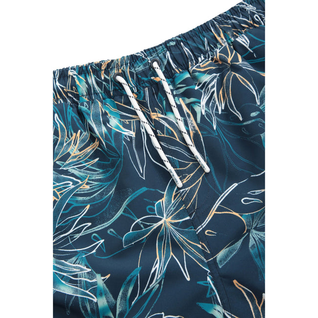 Navy - Side - Animal Mens Deep Dive Printed Boardshorts