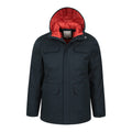 Navy - Pack Shot - Mountain Warehouse Mens Apex Padded Parka