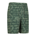 Green - Lifestyle - Mountain Warehouse Mens Hurdle Printed Running Shorts