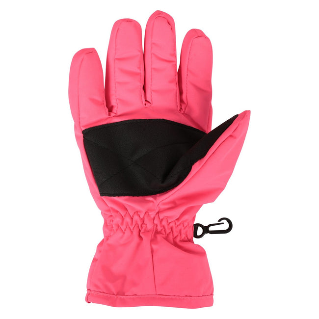 Pink - Back - Mountain Warehouse Childrens-Kids Ski Gloves