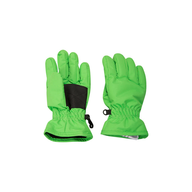 Green - Front - Mountain Warehouse Childrens-Kids Ski Gloves