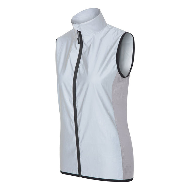 Silver - Side - Mountain Warehouse Womens-Ladies Reflective Vest