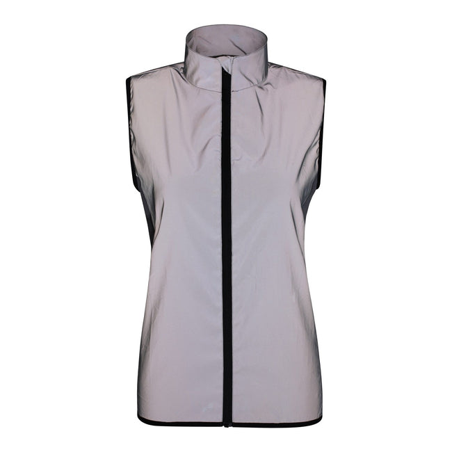 Silver - Pack Shot - Mountain Warehouse Womens-Ladies Reflective Vest