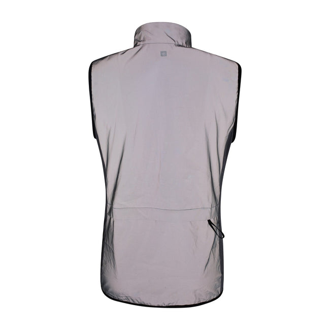 Silver - Close up - Mountain Warehouse Womens-Ladies Reflective Vest