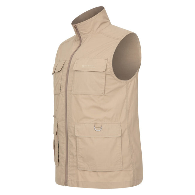 Beige - Side - Mountain Warehouse Mens Trek II Vest