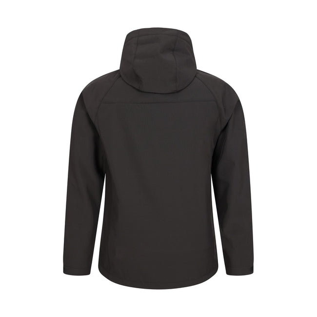 Black - Back - Mountain Warehouse Mens Exodus Waterproof Soft Shell Jacket