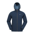 Blue - Front - Mountain Warehouse Mens Exodus Waterproof Soft Shell Jacket