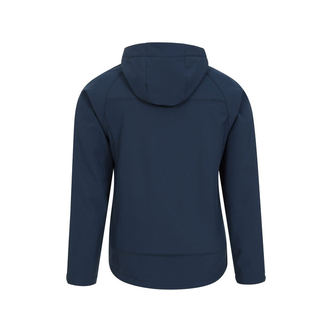 Blue - Back - Mountain Warehouse Mens Exodus Waterproof Soft Shell Jacket