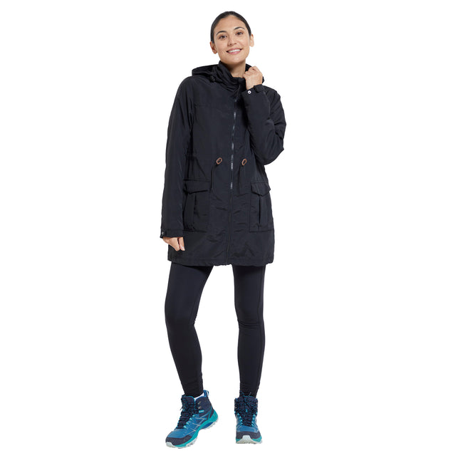 Black - Side - Mountain Warehouse Womens-Ladies Skye Short Maternity Jacket